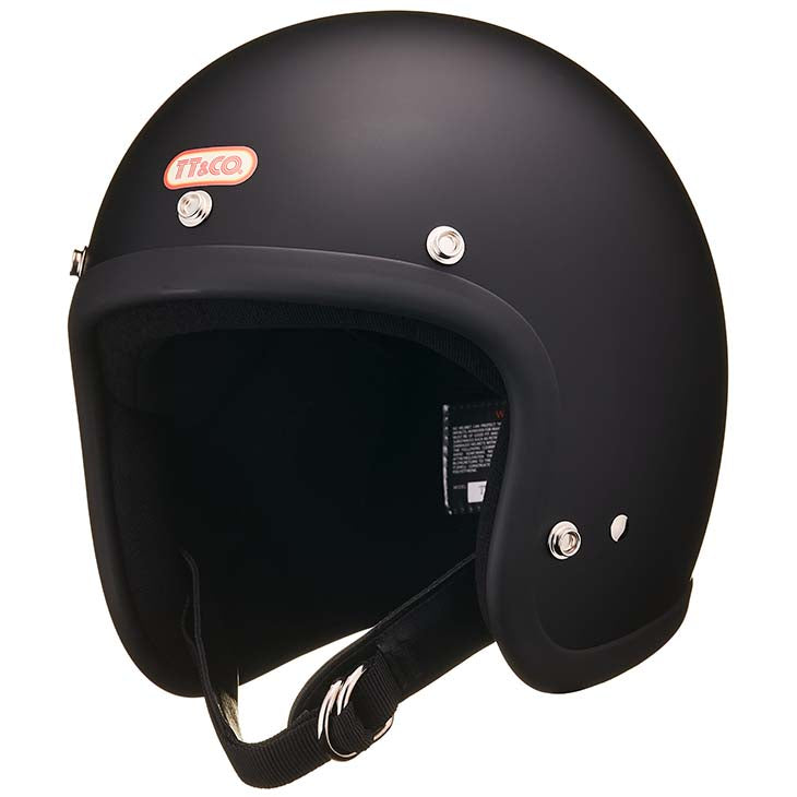 TT&CO. SUPER MAGNUM STANDARD MATT BLACK 3/4 OPEN FACE MOTORCYCLE HELMET  JAPANESE / DOT STANDARD – TT AND CO. USA