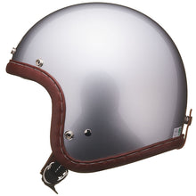 Load image into Gallery viewer, DOT SUPER MAGNUM GENUINE LEATHER TRIM BROWN LEATHER SILVER METALLIC
