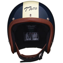 Load image into Gallery viewer, DOT SUPER MAGNUM LEATHER RIM SHOT BROWN LEATHER MAGNUM RACER NAVY
