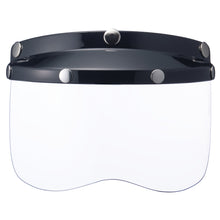 Load image into Gallery viewer, MINI VISOR BLACK WITH CLEAR SHIELD
