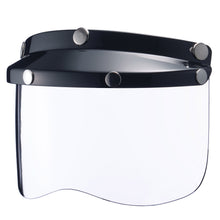 Load image into Gallery viewer, MINI VISOR BLACK WITH CLEAR SHIELD
