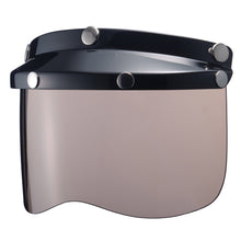 Load image into Gallery viewer, MINI VISOR BLACK WITH LIGHT SMOKE SHIELD
