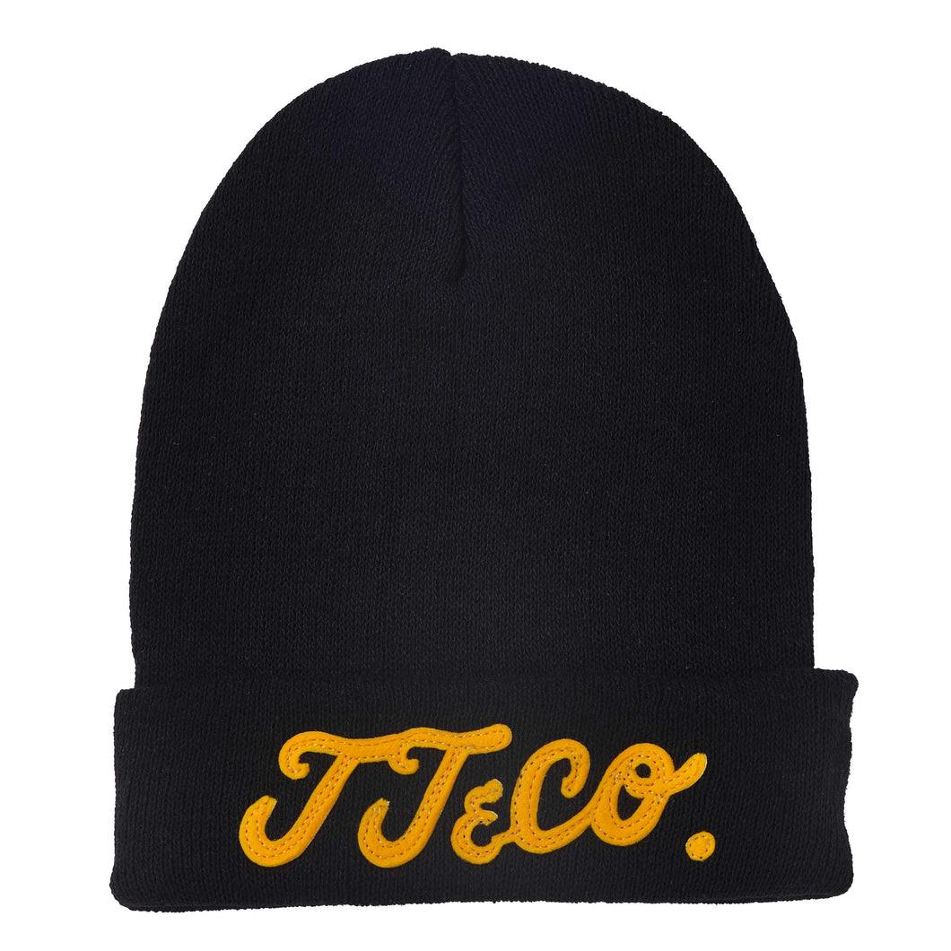 TT&CO. KNIT CAP ORANGE LOGO